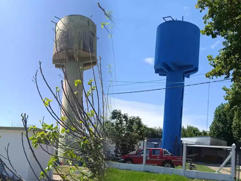 La Cooperativa renovó por completo el tanque de agua potable